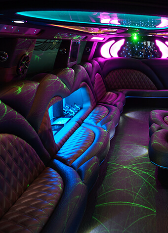 Escalade limo interior