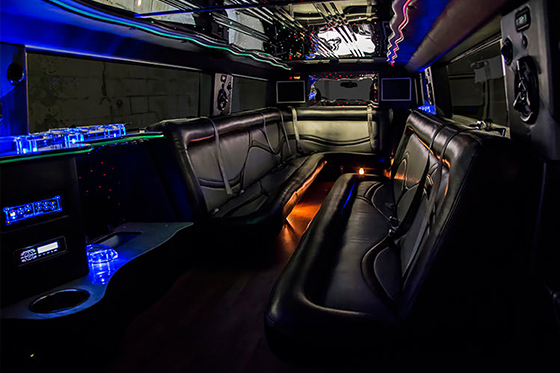 hummer h2 limo interior