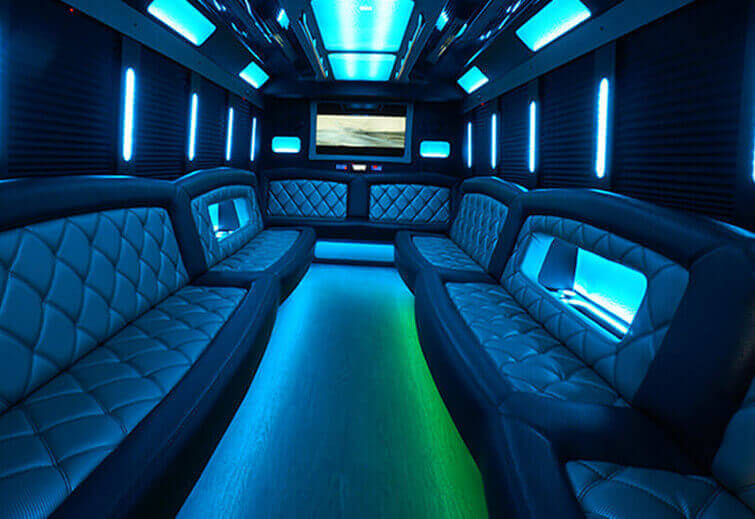 party bus with hardwood floors